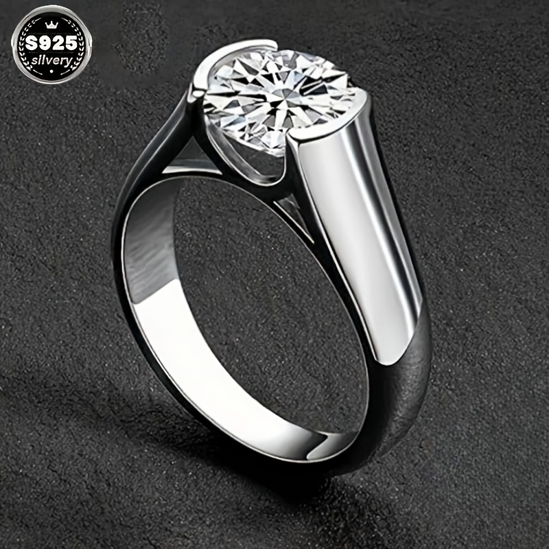 925 Silver Ring with Sparkling Zirconia, Everyday & Party Accessories
